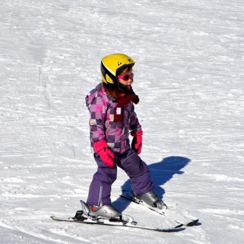 kind skiën